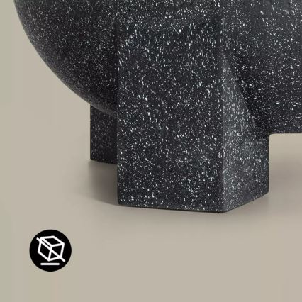 Φορητή εστία με σχάρα 79,5x38 cm, μαύρος/σκούρος γρανίτης
