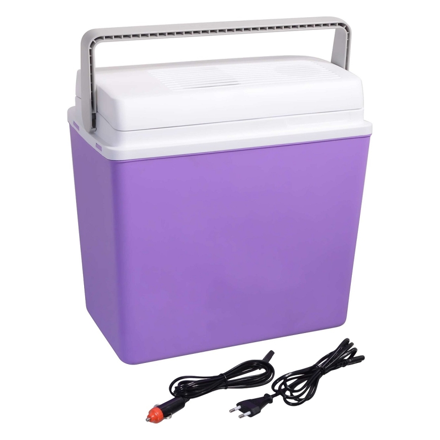 Φορητό ψυγείο 23 l 55W/12V/230V μωβ/λευκό