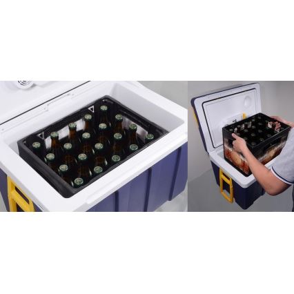 Φορητό ψυγείο με ρόδες 60W/230/12V 50 l μπλε/κίτρινο