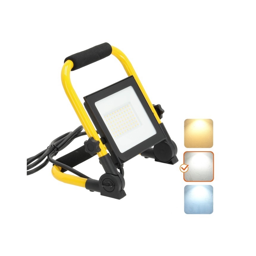 Φορητός προβολέας LED TIGRA LED/50W/4000K IP54 μαύρο/κίτρινο