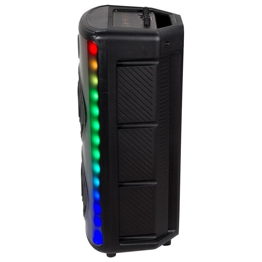 Φορτιζόμενο ηχείο LED RGB με μικρόφωνο 600W/2400 mAh + τηλεχειριστήριο