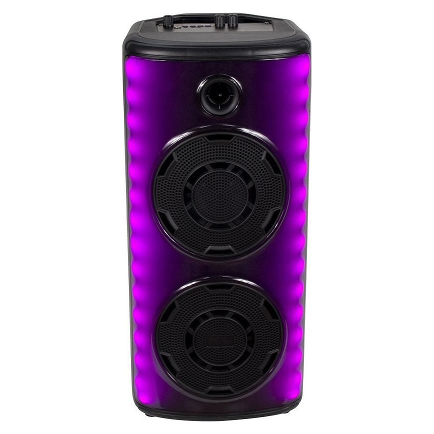 Φορτιζόμενο ηχείο LED RGB με μικρόφωνο 600W/2400 mAh + τηλεχειριστήριο