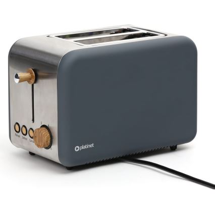 Φρυγανιέρα 2 θέσεων 900W/230V ανοξείδωτος χάλυβας/γκρι
