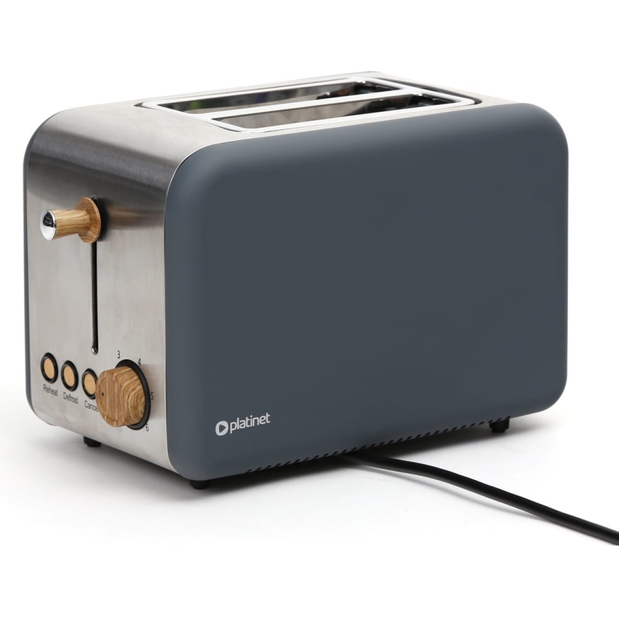 Φρυγανιέρα 2 θέσεων 900W/230V ανοξείδωτος χάλυβας/γκρι