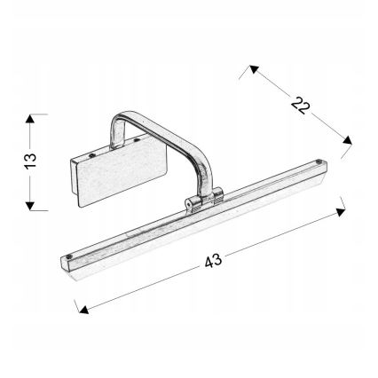 Φως εικόνας LED HANG LED/8W/230V