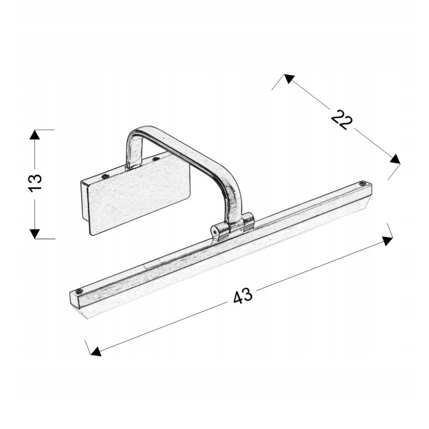 Φως εικόνας LED HANG LED/8W/230V