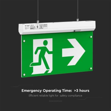 Φως έκτακτης ανάγκης LED EMERGENCY EXIT LED/2,5W/230V 4σε1 6000K