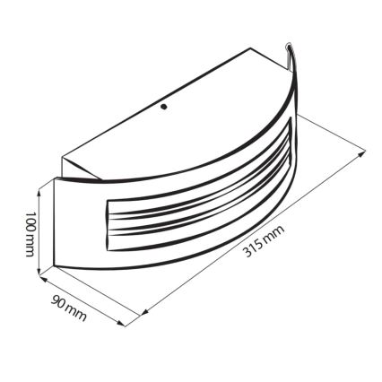 Φως εξωτερικού χώρου SITOM 1xE27/14W/230V IP44
