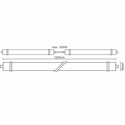 Φως εργασίας LED LED/40W/180-265V IP65