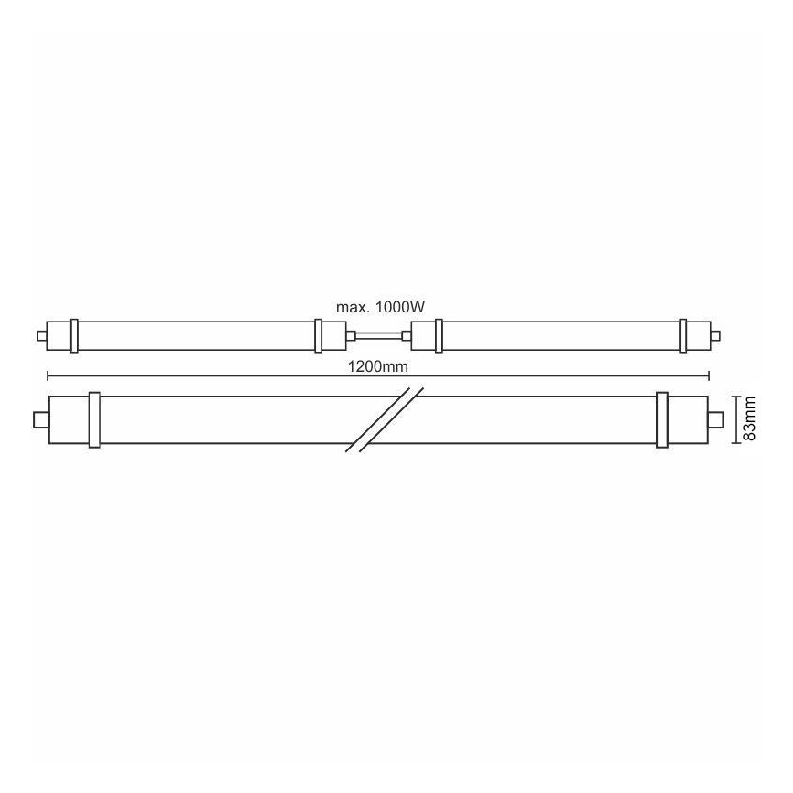 Φως εργασίας LED με αισθητήρα LED/40W/180-265V IP65 4000K