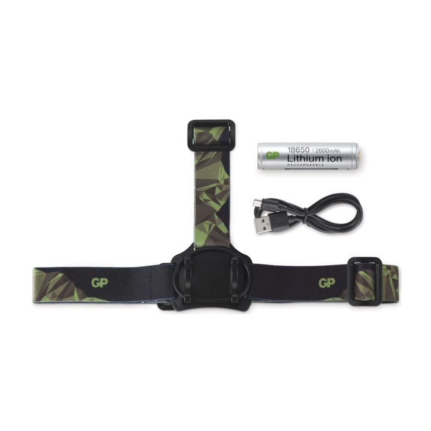 Φως κεφαλής LED GP DISCOVERY CHR35 LED/3,7V/2600mAh
