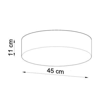 Φως οροφής ARENA 45 3xE27/60W/230V λευκό