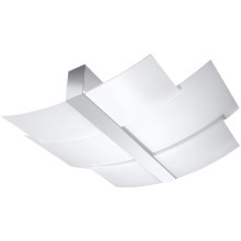 Φως οροφής CELIA 3xE27/60W/230V χρώμιο/λευκό