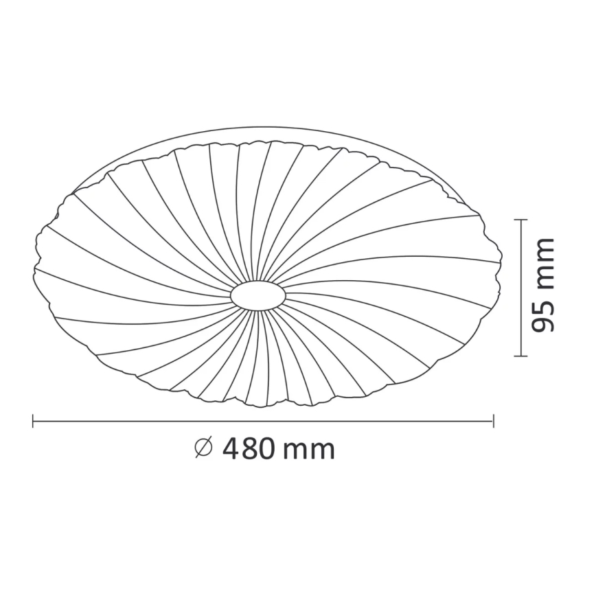 Φως οροφής dimmer LED FLOWER LED/36W/230V + RC