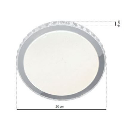 Φως οροφής dimmer LED LAYLA με τηλεχειριστήριο 1xLED/66W/230V