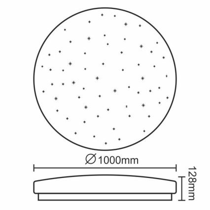 Φως οροφής dimmer LED LED/150W/230V