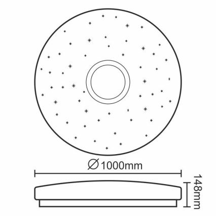 Φως οροφής dimmer LED LED/150W/230V