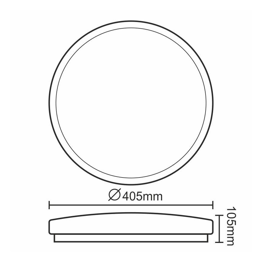 Φως οροφής dimmer LED OPAL LED/24W/230V