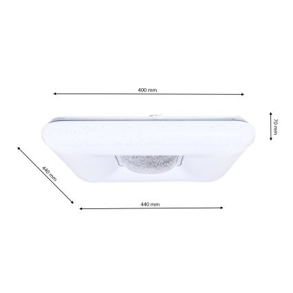Φως οροφής dimmer LED YAX LED/24W/230V