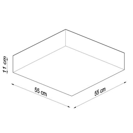 Φως οροφής HORUS 4xE27/60W/230V λευκό