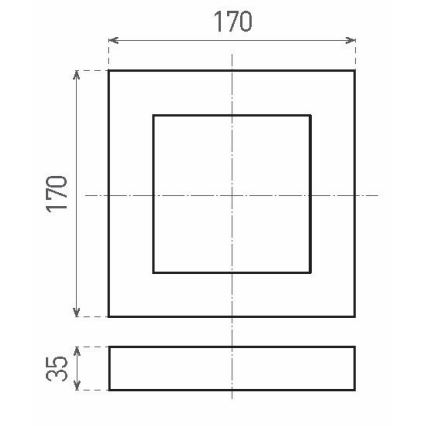 Φως οροφής LED FENIX LED/12W/230V 3800K 17 cm