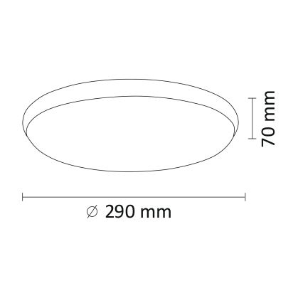 Φως οροφής LED KERN LED/15W/230V νικέλιο