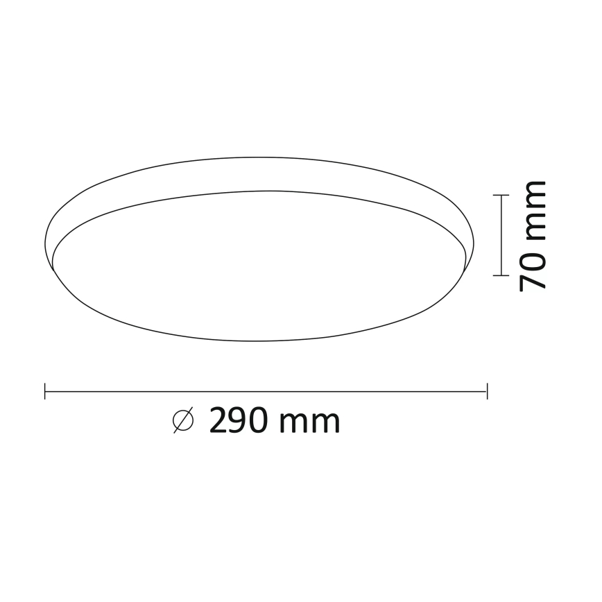 Φως οροφής LED KERN LED/15W/230V νικέλιο
