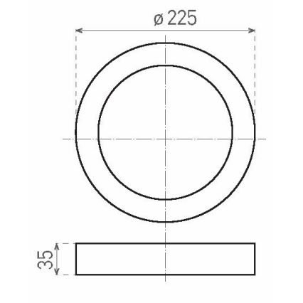 Φως οροφής LED LED/18W/230V