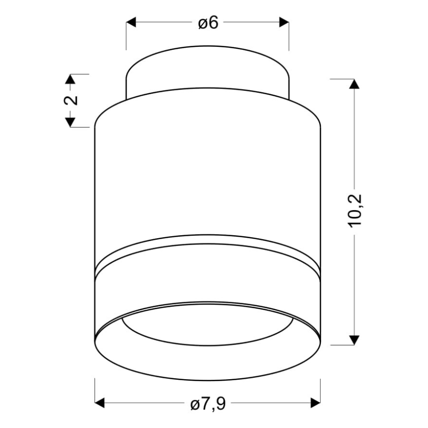 Φως οροφής LED TUBA LED/12W/230V