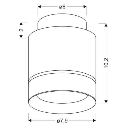 Φως οροφής LED TUBA LED/12W/230V