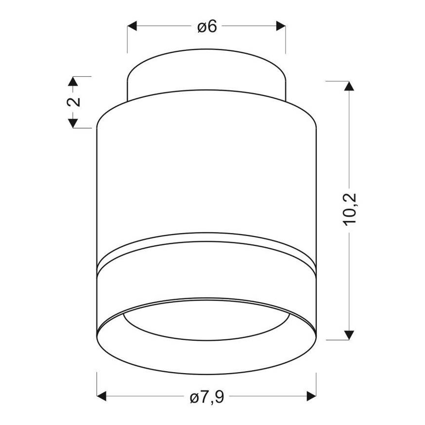 Φως οροφής LED TUBA LED/12W/230V