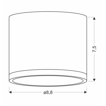 Φως οροφής LED TUBA LED/9W/230V