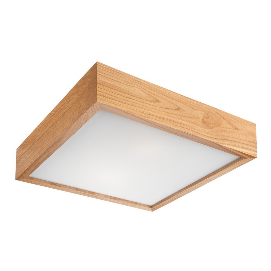 Φως οροφής OAK SQUARE 2xE27/60W/230V δρυς 37,5 cm