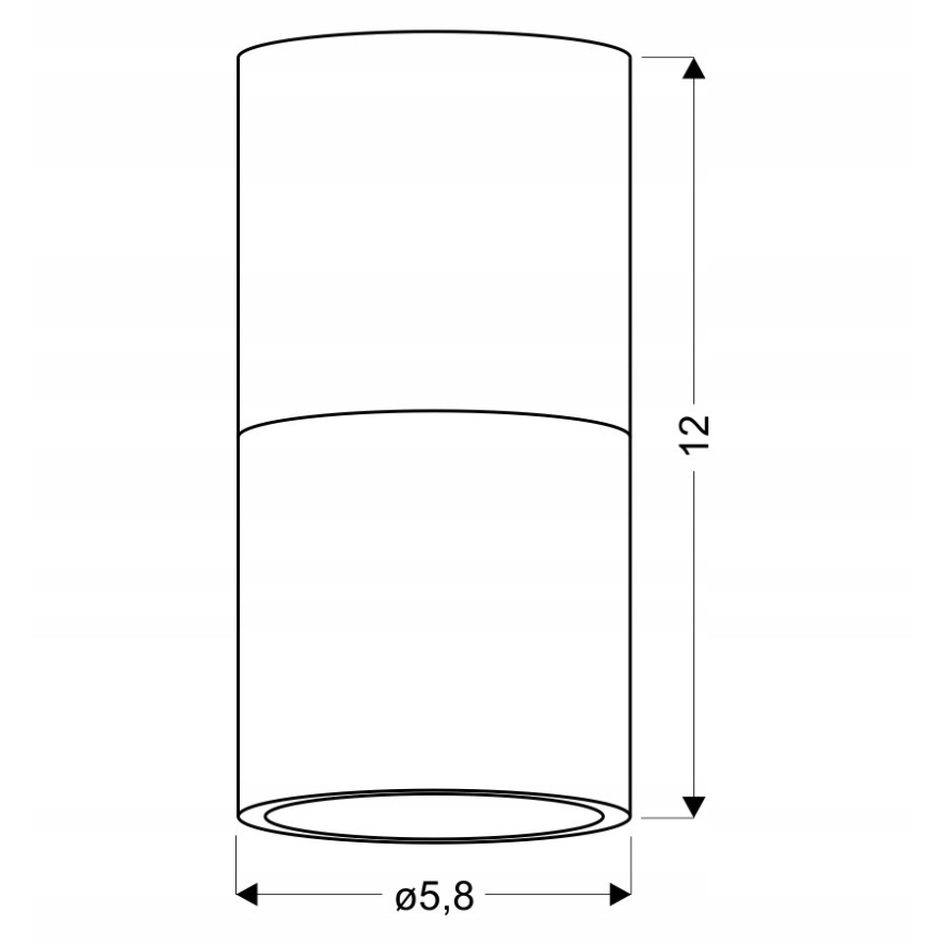 Φως οροφής TUBA 1xGU10/15W/230V