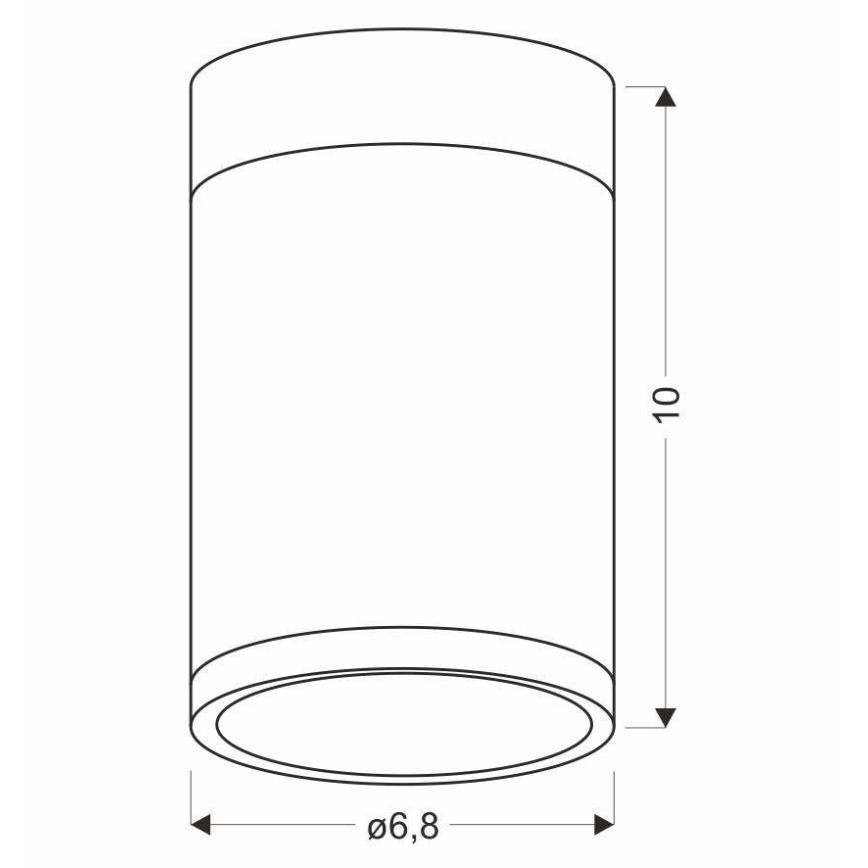 Φως οροφής TUBA GU10/15W/230V