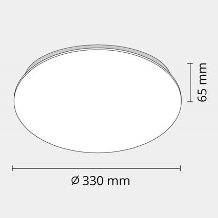 Φως οροφής μπάνιου LED ADAR LED/17W/230V IP44 4000K