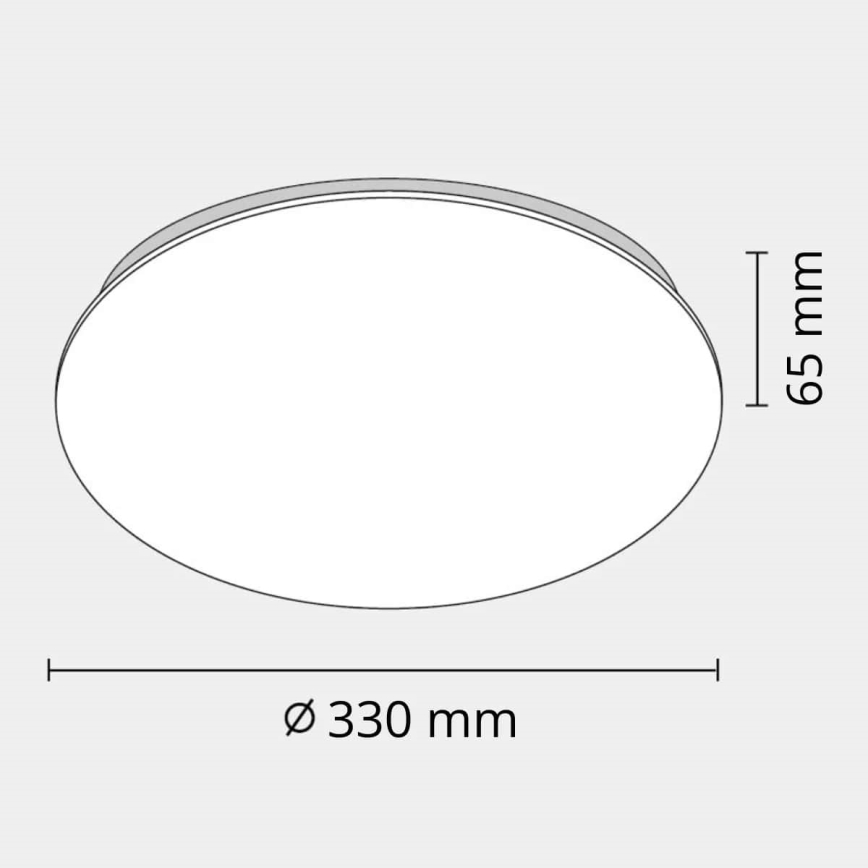 Φως οροφής μπάνιου LED ADAR LED/17W/230V IP44 4000K
