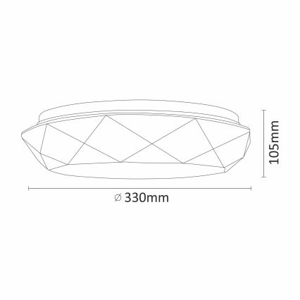 Φως οροφής μπάνιου LED GALAXY LED/17W/230V IP44
