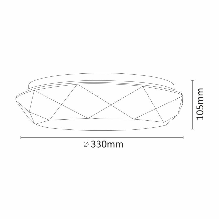 Φως οροφής μπάνιου LED GALAXY LED/17W/230V IP44