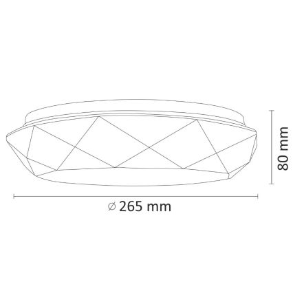 Φως οροφής μπάνιου LED SELINA LED/12W/230V IP44