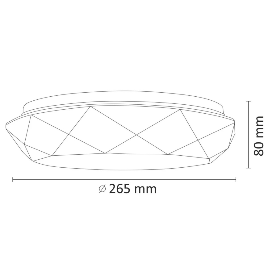 Φως οροφής μπάνιου LED SELINA LED/12W/230V IP44