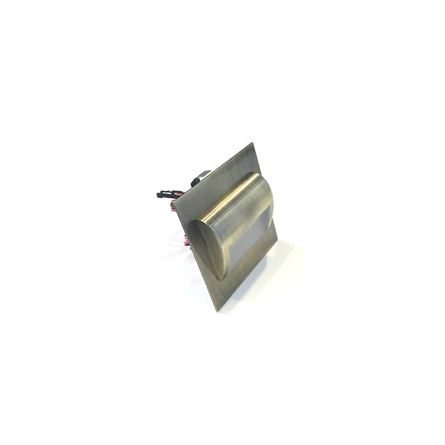 Φως σκάλας LED DECORUS LED/1,2W/12V 3000K ορείχαλκος