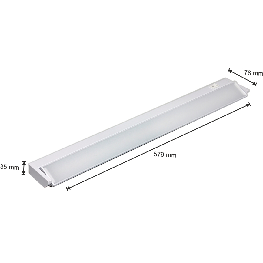 Φως σποτ Κουζίνας LED για κάτω από το ντουλάπι LED/10W/230V λευκό