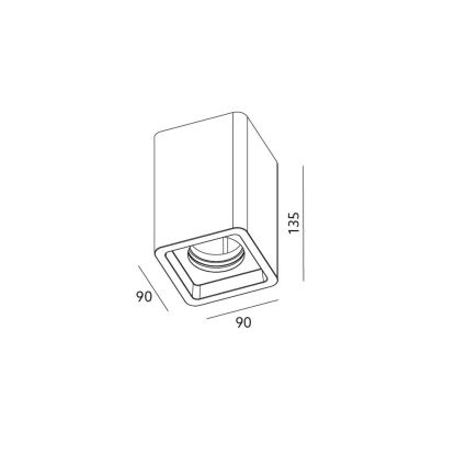 Φως σποτ οροφής NAOS 1xGU10/35W/230V