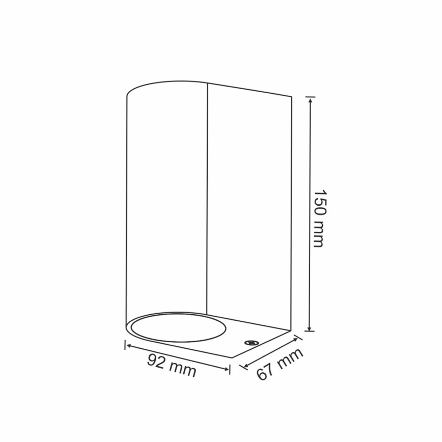 Φως σποτ τοίχου εξωτερικού χώρου BOSTON 2xGU10/10W/230V IP44