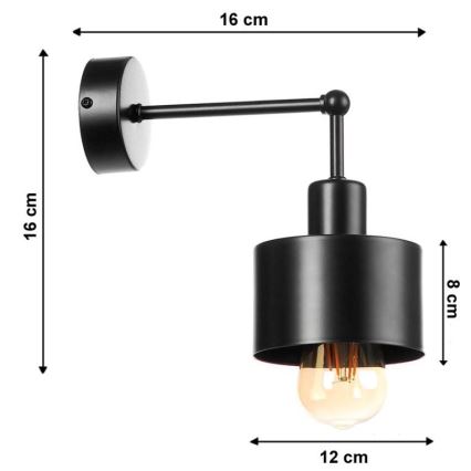 Φως τοίχου BODO 1xE27/60W/230V