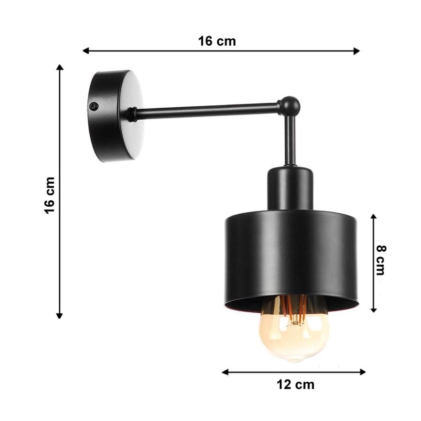 Φως τοίχου BODO 1xE27/60W/230V