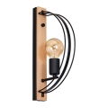 Φως τοίχου DALVIN 1xE27/60W/230V μαύρο