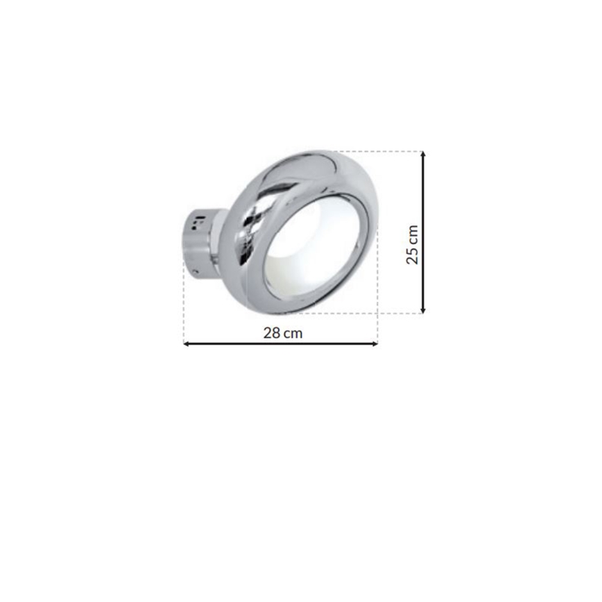 Φως τοίχου LED MERCURIO 1xLED/12W/230V