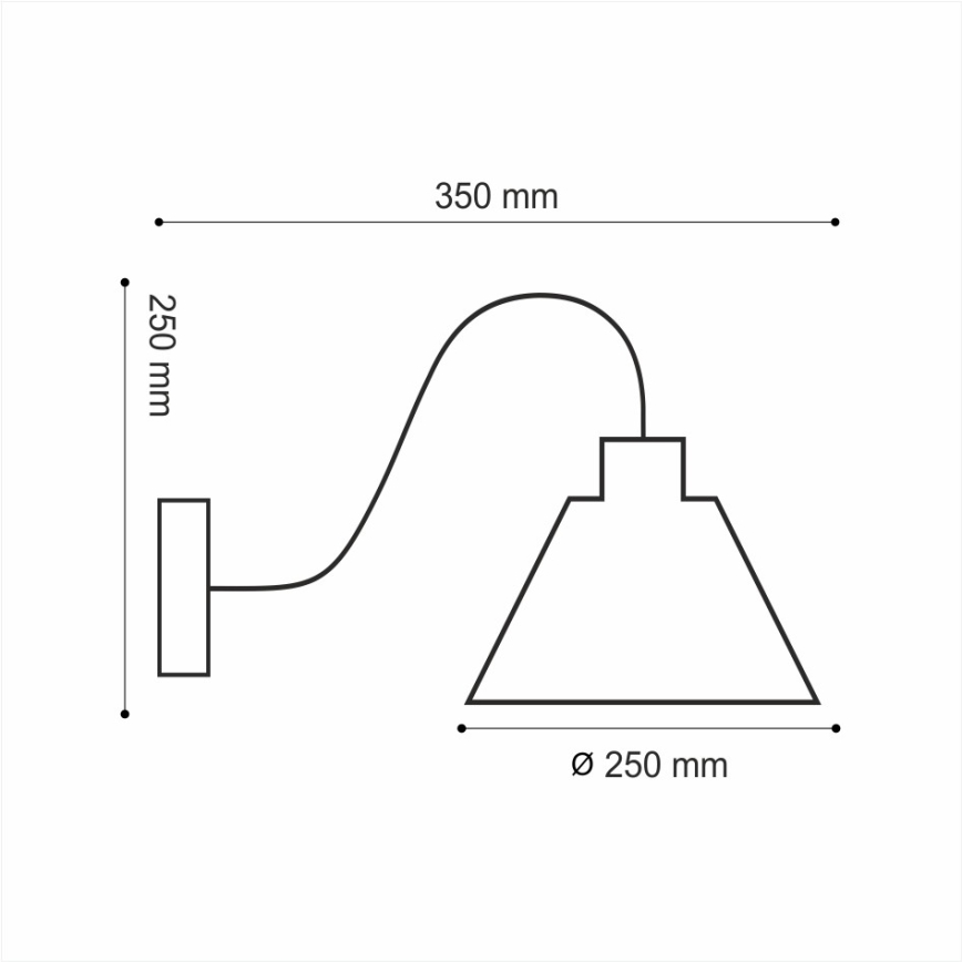 Φως τοίχου LOFT 1xE14/40W/230V